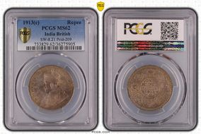 1913(C) Rupee SW-8.21 Prid-209 MS62