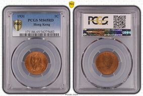 1931 1C KM-17 MS65RD