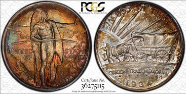 1934-D 50C Oregon MS66