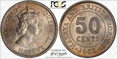 1958-H 50C KM-4.1 MS64