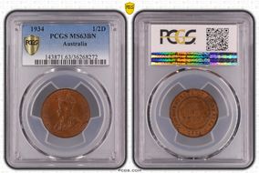 1934 1/2D MS63BN