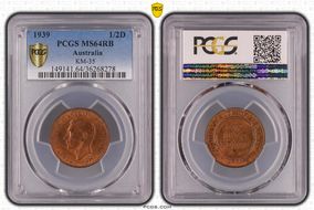 1939 1/2D KM-35 MS64RB