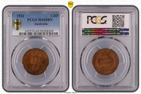 1922 1/2D MS65BN