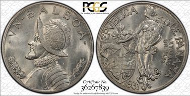 1931 Balboa KM-13  Ag MS62