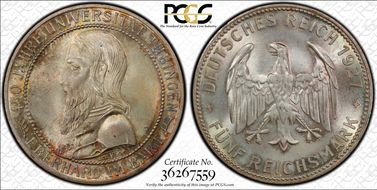 1927-F 5 Mk Tubingen J-329 MS66