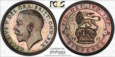 1911 6D S-4014 PR65