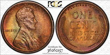 1909 VDB 1C MS65+ RB