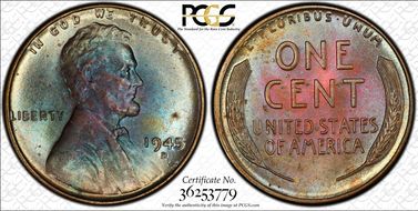 1945-D 1C MS63RB