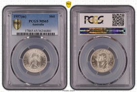 1957(m) Shil MS65