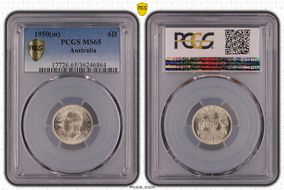 1950(m) 6D KM-45 Ag MS65