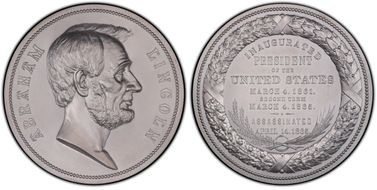 (c.1960's) Medal FH-116 Aluminum Abraham Lincoln SP67