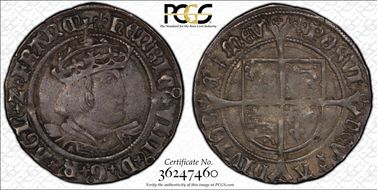 (1526-44) Groat S-2337E Lis, London XF40