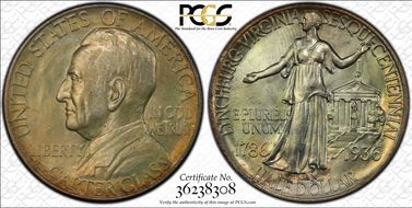 1936 50C Lynchburg MS66
