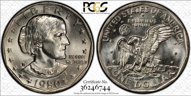 1980-D SBA$1 MS63