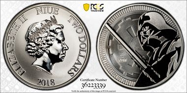 2018-NZM $2 Star Wars - Darth Vader First Strike MS70