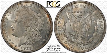 1921-D $1 MS63