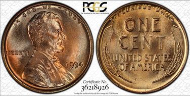 1934 1C MS67RD