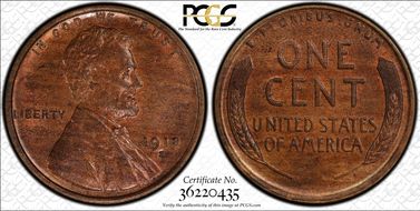 1918-S 1C MS64RB