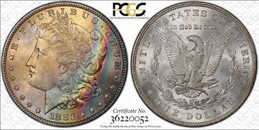 1883 $1 MS66