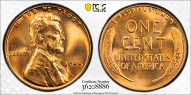 1955 1C MS67+ RD