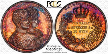 1891 Medal Gebauer-1891.7 Ag SP65