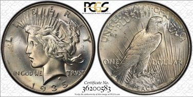1935 $1 MS66+