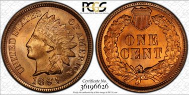 1894 1C MS66+ RD