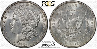 1901 $1 AU58