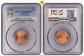 1981 2C w/o SD initials MS64RD