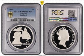 1994 $5 Ludwig Leichhardt Australian Explorers PR69DCAM