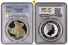2009-P $1 Koala Gilt SP69