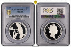 1997 $10 Cockatoo PR69DCAM
