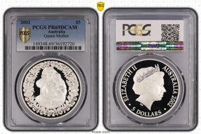 2002 $5 Queen Mother PR69DCAM