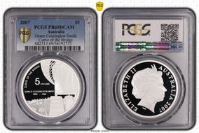 2007 $5 Grace Cossington Smith Curve of the Bridge PR69DCAM