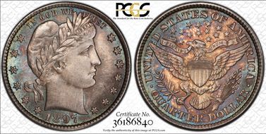 1897-O 25C MS67