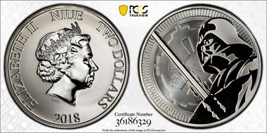 2018-NZM $2 Star Wars - Darth Vader First Strike MS70