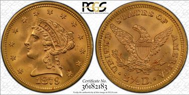 1879 $2.50 MS66+