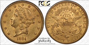 1884-CC $20 MS61