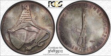 1963 Medal Zurich Shooting Festival Ag MS65