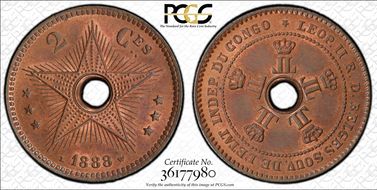 1888 2C KM-2 MS64RB