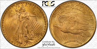 1924 $20 MS65