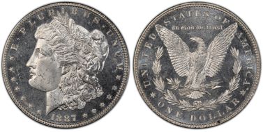 1887 $1 MS66DMPL