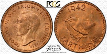 1942 1/4D S-4116 MS64+ RD