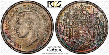 1941 50C Narrow Date MS66