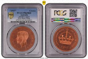 "1937" (2000) Medal X#M16b Edward VIII Fantasy Cu PR65RD