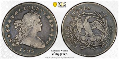1795 $1 Draped Bust, Centered F15