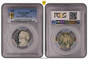 1982 10 Fr KM-P748 Piefort Ag SP67