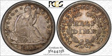 1839 H10C No Drapery MS63