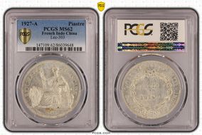 1927-A Piastre Lec-303 MS62