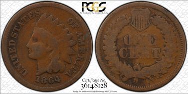 1864 1C L on Ribbon G4BN